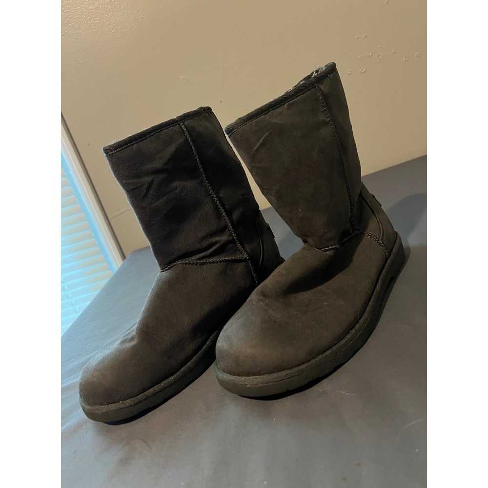 Makalu California Womens Grey Faux Suede Fur Lined‎ Winter Boots Size 9
